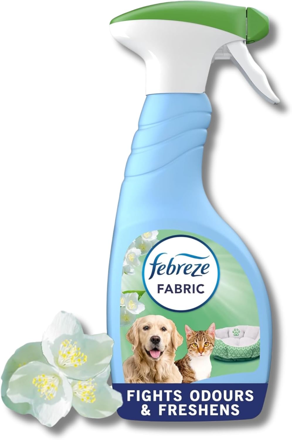 4 x 375ml Febreze Pet Fresh Fabric Freshener Room Spray Bundle - Pack of Scent Water-Based Formula Fabric Spray, Carpet Freshener Odour Eliminator with Card. Room Fresheners for Home Bulk Buy
