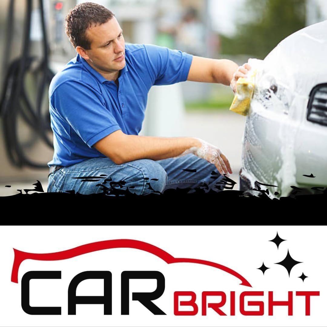 Jumbo Car Sponges (12 Pack) - Large Car Wash Sponges From Car Bright - Perfect for Car Care, Window Cleaning, Wheel Cleaning and Motorbikes - Made in the UK