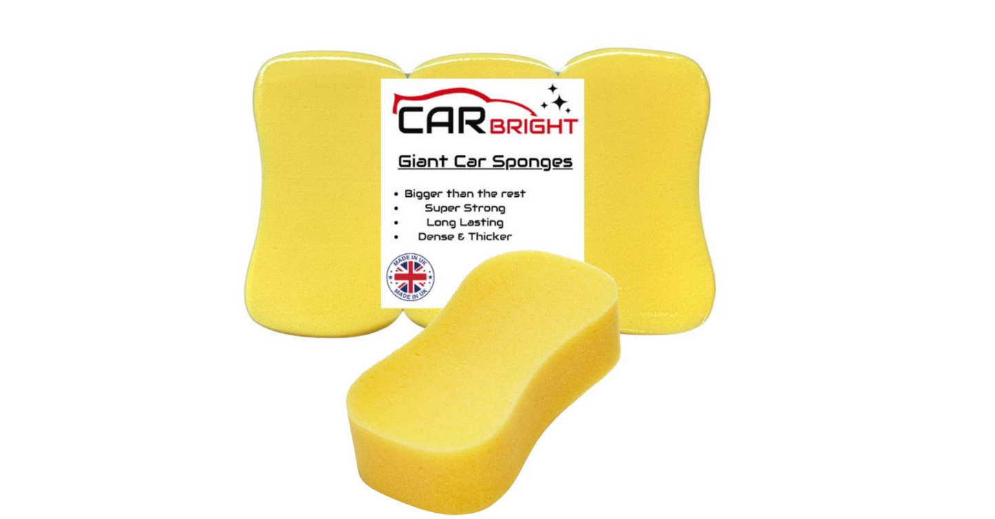 Car Bright Giant Car Wash Sponges - 3 Pack