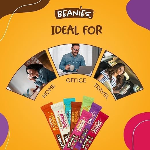 3 x Beanies Coffee Sachets Variety Box 12 Per Pack - Mixed Flavoured Instant Coffee - Vegan, nut free, low calories