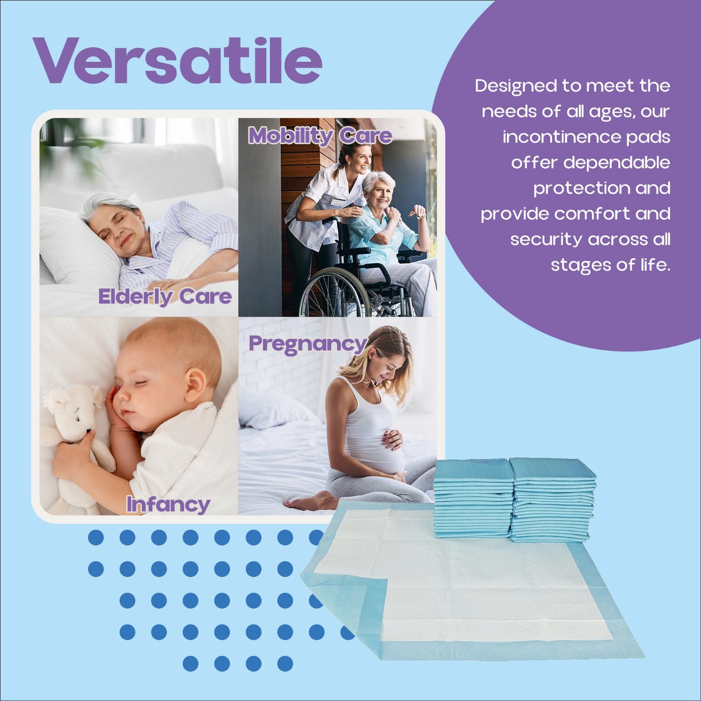 150 x Premium Incontinence Bed Pads, Ultra Absorbent Protection Sheets 90cmx60cm