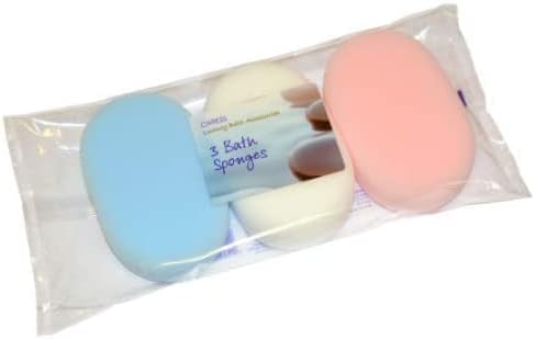 6 x Baby Bath Sponge Natural Body Puff, Soft and Gentle on Small Newborns and Older Babies - Perfect for Sensitive Skin, Bathrooms, Children and Bathing