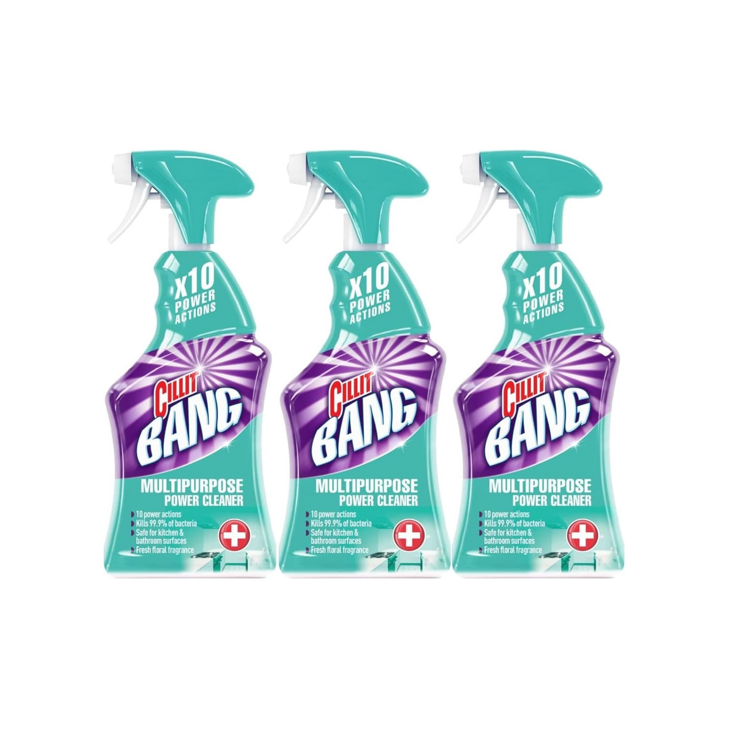 Cillit Bang Multi Purpose Cleaner Spray,Cleaning Spray Ideal for Stains and Rust Around the House, Size: 750ml (Pack of 3)