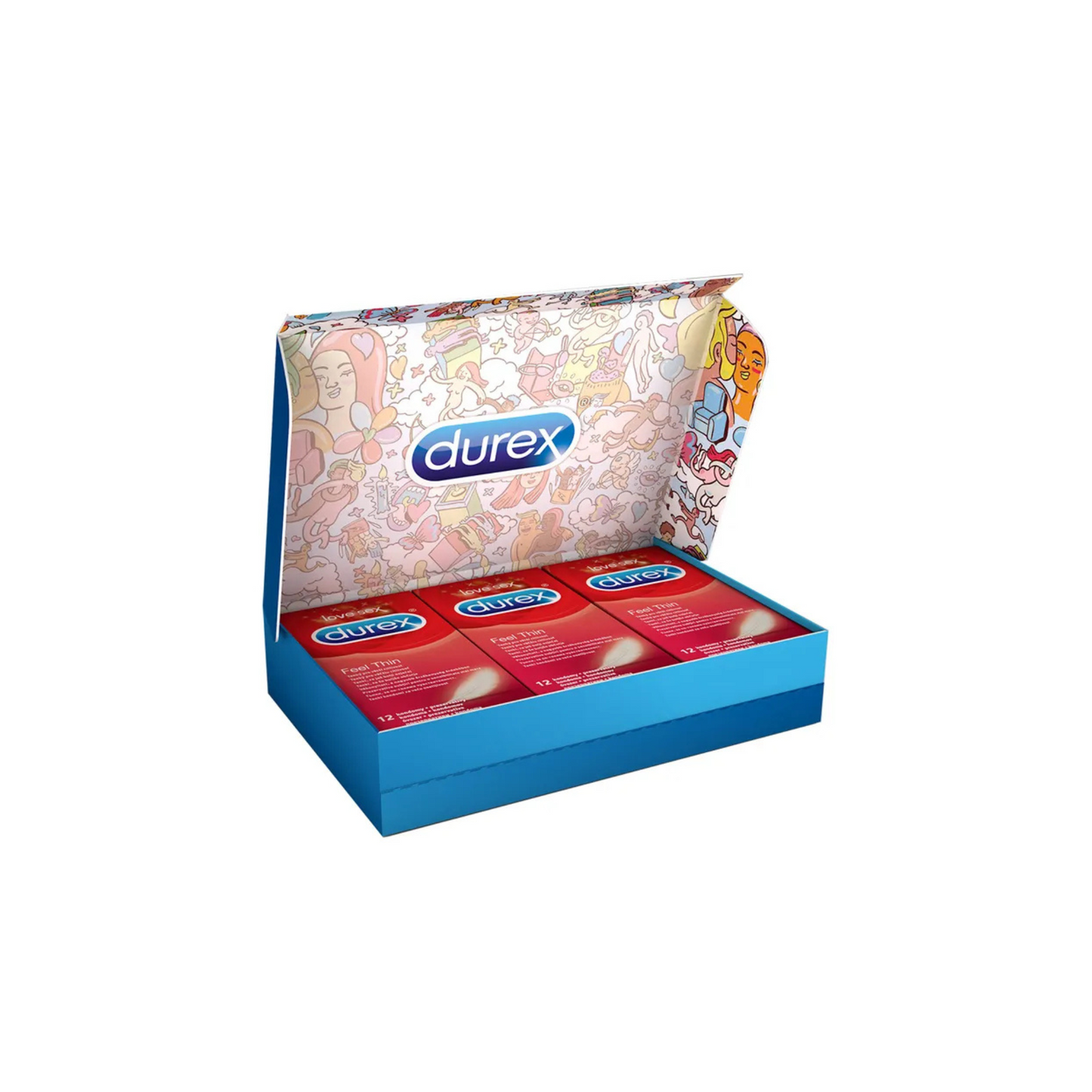 Durex Feel Thin Condoms - Variations - 36 - 72 - 108 - 144 Total Condoms