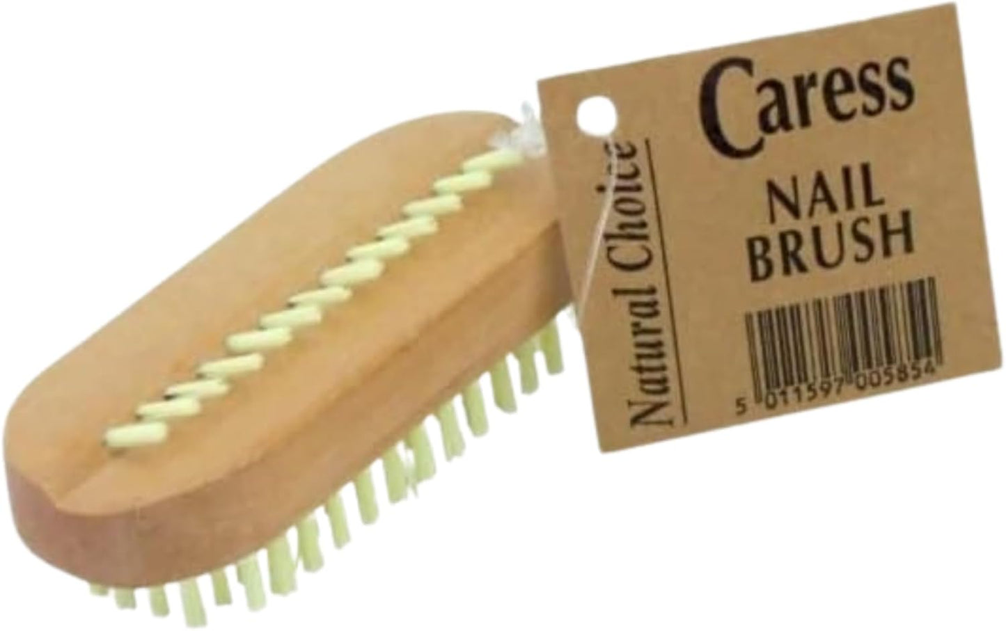 6 x Wooden Nail Brushes, Hygienic Double Sided Hand And Cleaning Brush, Scrubbing To Clean Under Dirt Grime Grease, Firm Strong Bristles, For Use On Fingernails Toenails