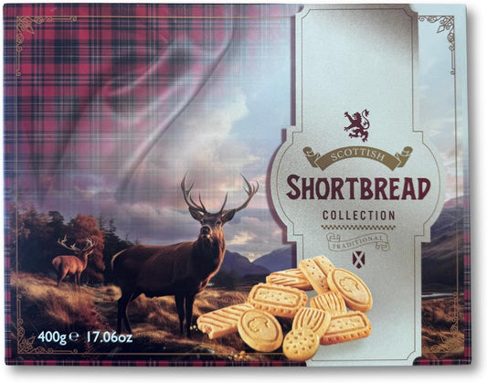 The Luxury Scottish Shortbread Collection 400g by Crafted Gift Co. - Premium Shortbread Selection - Traditional Christmas Biscuit Gift - Product of Scotland