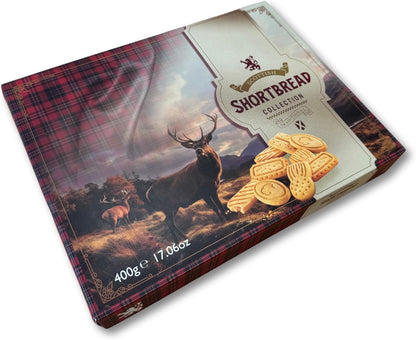 The Luxury Scottish Shortbread Collection 400g by Crafted Gift Co. - Premium Shortbread Selection - Traditional Christmas Biscuit Gift - Product of Scotland