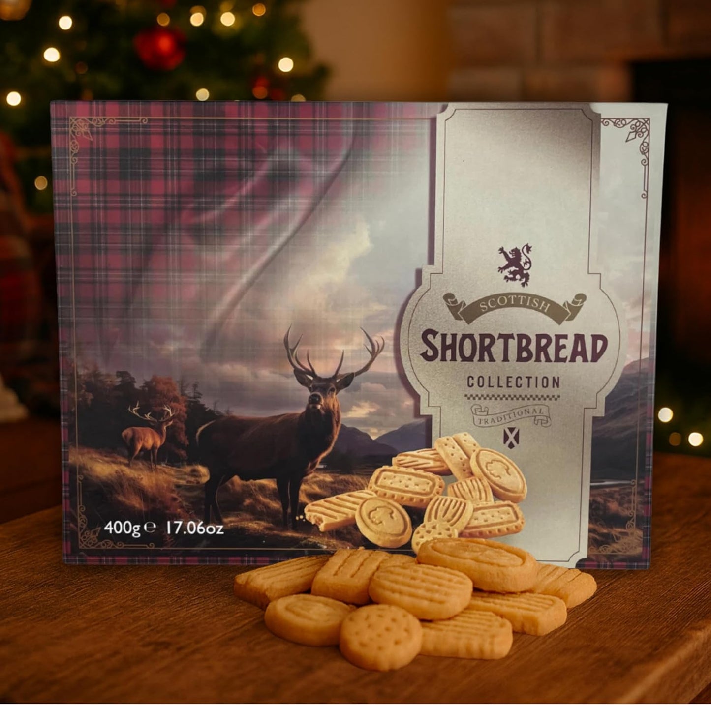 The Luxury Scottish Shortbread Collection 400g by Crafted Gift Co. - Premium Shortbread Selection - Traditional Christmas Biscuit Gift - Product of Scotland