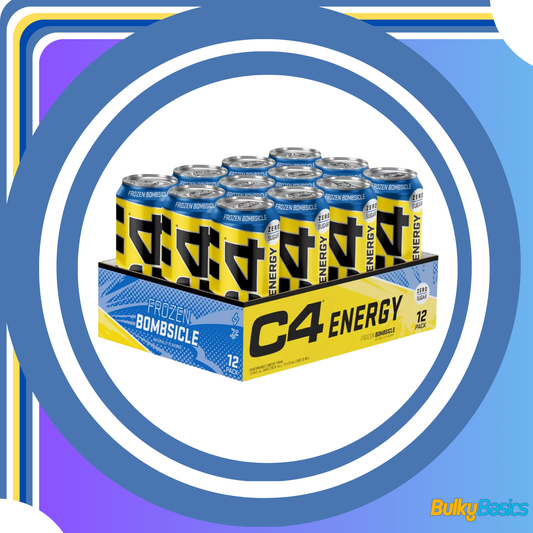 C4 Performance Energy Drinks Frozen Bombsicle 500ml (12 pack) | Sugar Free Energy Drink with 160mg Caffeine, 250mg Betaine, 1050mg Taurine | Low Calorie Fizzy Drinks for On the Go Energy and Focus