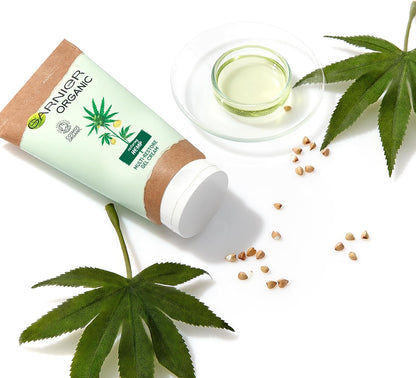 Garnier Organic Hemp Multi-Restore Gel Cream 50 ml, Soothing & Hydrating Moisturiser for Stressed & Sensitive Skin, Enriched with Vitamin E & Organic Hemp Seed Oil