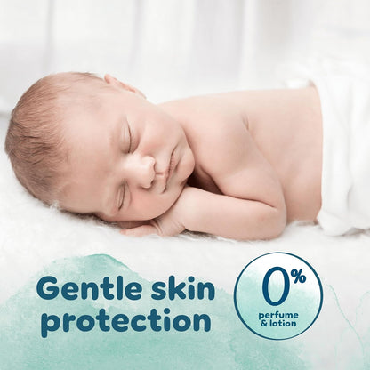 Pampers Harmonie Nappies Size 1, 180 Nappies, 2kg-5kg, Monthly Pack, Gentle Skin Protection with 100 Percent Pampers Protection