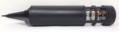 6 x Status Garden Solar Black Bollard Lights, Outdoor LED Garden Lights - Battery Lasts 10 Hours, Rust, Scratch & All-Weather Resistant, with Replaceable Rechargeable Battery [Energy Class A+++]