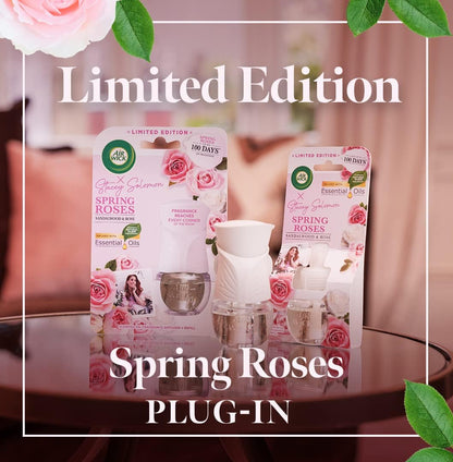 Airwick |Spring Roses |Plug in Air Freshener Refill |19ml| Pack of 6