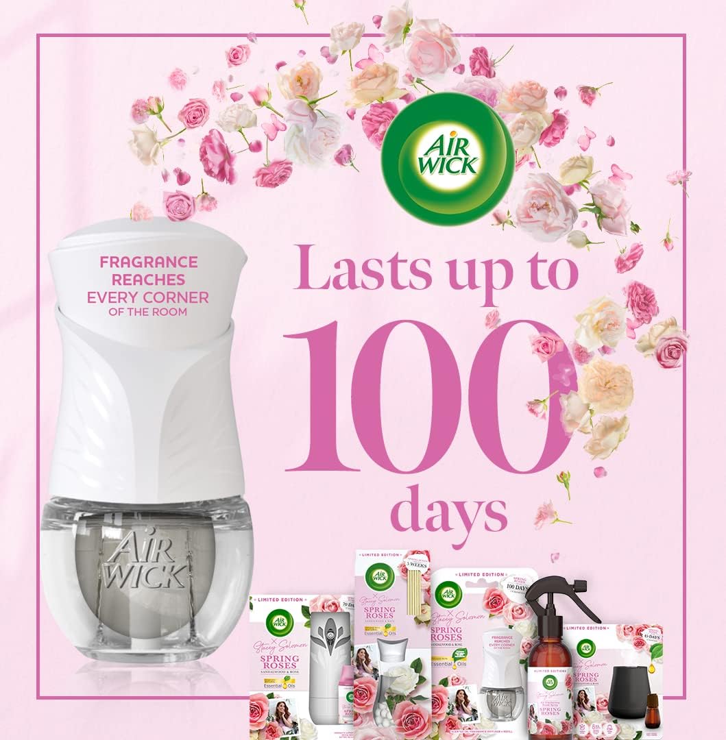 Air Wick Spring Roses Air Freshener Plug In Refills - 2 TWIN PACKS