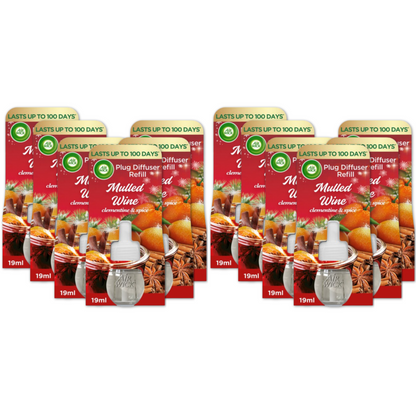 12 x 19ml Air Wick Mulled Wine Clementine & Spice Electrical Plug In Refill