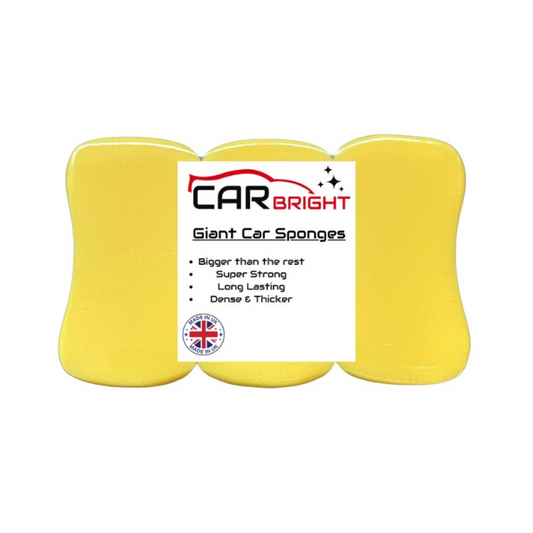 Car Bright Giant Car Wash Sponges - 3 Pack