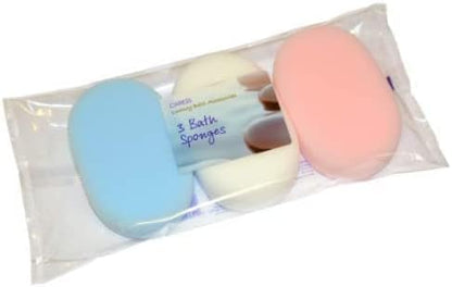 6 x Baby Bath Sponge Natural Body Puff, Soft and Gentle on Small Newborns and Older Babies - Perfect for Sensitive Skin, Bathrooms, Children and Bathing