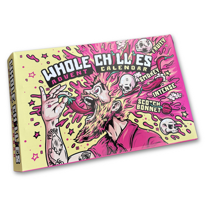 Crafted Gift Co. Premium Whole Chilli's Advent Calendar 2025 - 24 Days Of Super Hot Chilli's - Christmas Food Advent Calendar - Fiery Flavours - Recipe Included