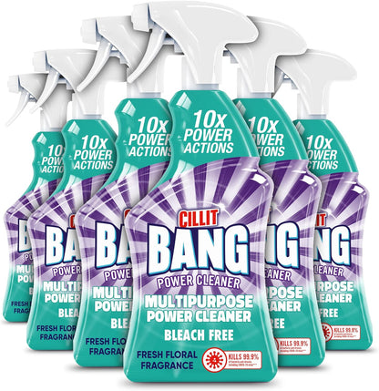 Cillit Bang Multi Purpose Cleaner Spray, Cleaning Spray Ideal for Stains and Rust Around The House, Size: 750ml (Pack of 6)