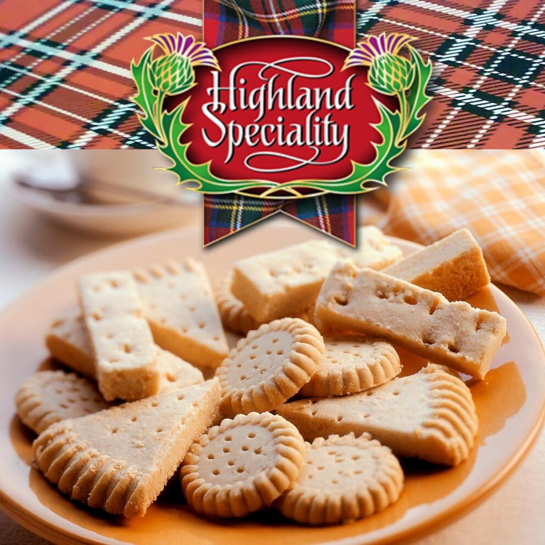 Highland Speciality Privilege Shortbread Selection 400g - Luxury Scottish Shortbread - Traditional Christmas Biscuit Gift - Product of Scotland