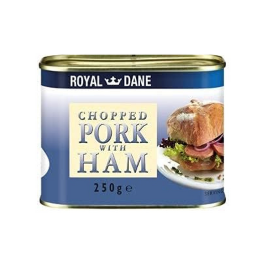 Royal Dane Chopped Pork with Ham, Pack of 12 x 250 g