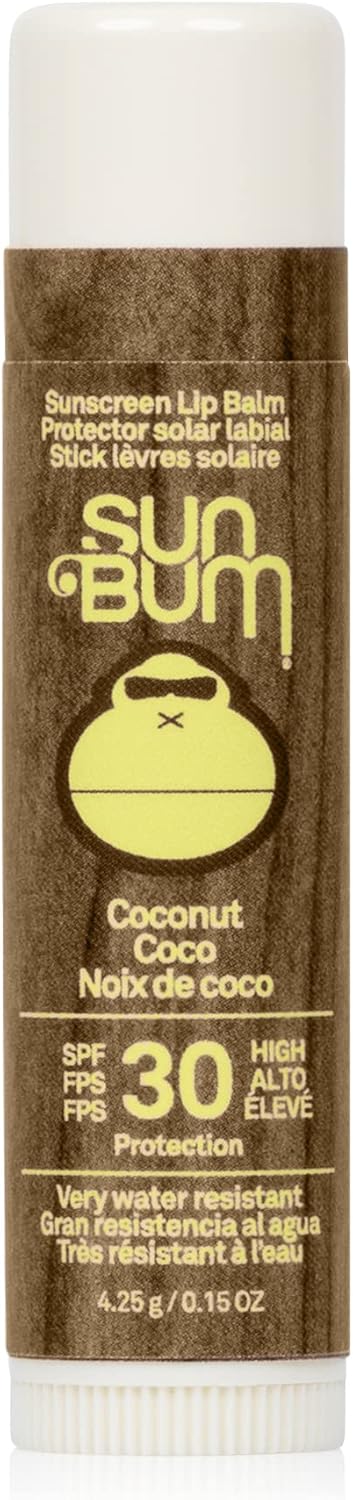 Sun Bum SPF 30 Triple Pack Sunscreen Lip Balm Set, Watermelon, Coconut and Banana flavour, Vegan and Cruelty Free, Broad Spectrum UVA/UVB Lip Care