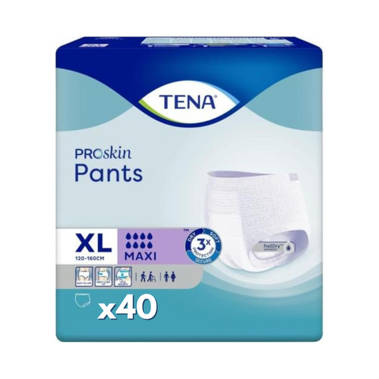 40 x TENA Pants Maxi Size Extra Large - 8 Absorbency - Incontinence pants