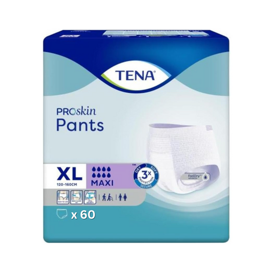 60 x TENA Pants Maxi Size Extra Large - 8 Absorbency - Incontinence pants