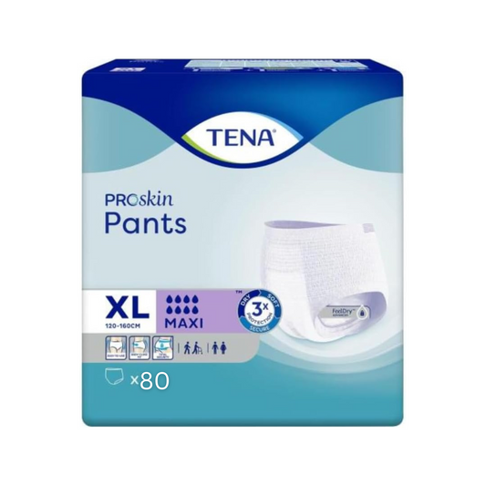 80 x TENA Pants Maxi Size Extra Large - 8 Absorbency - Incontinence pants
